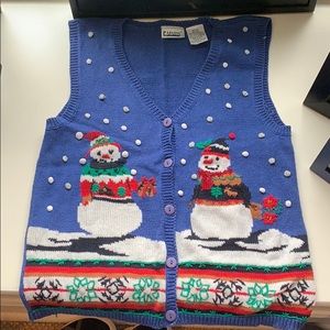 Vintage Christmas holiday Vest